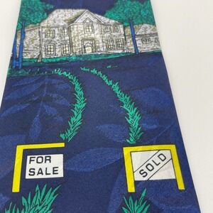 A. Rogers Novelty Tie Real Estate For‎ Sale Sold House Polyester Necktie